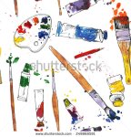 stock-vector-vector-seamless-pattern-with-palette-tubes-of-paint-brushes-and-paint-stains-hand-drawn-vector-249868591